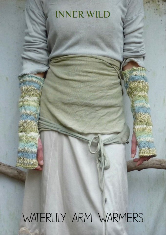 INNER WILD Waterlily Arm Warmers KNITTING PATTERN