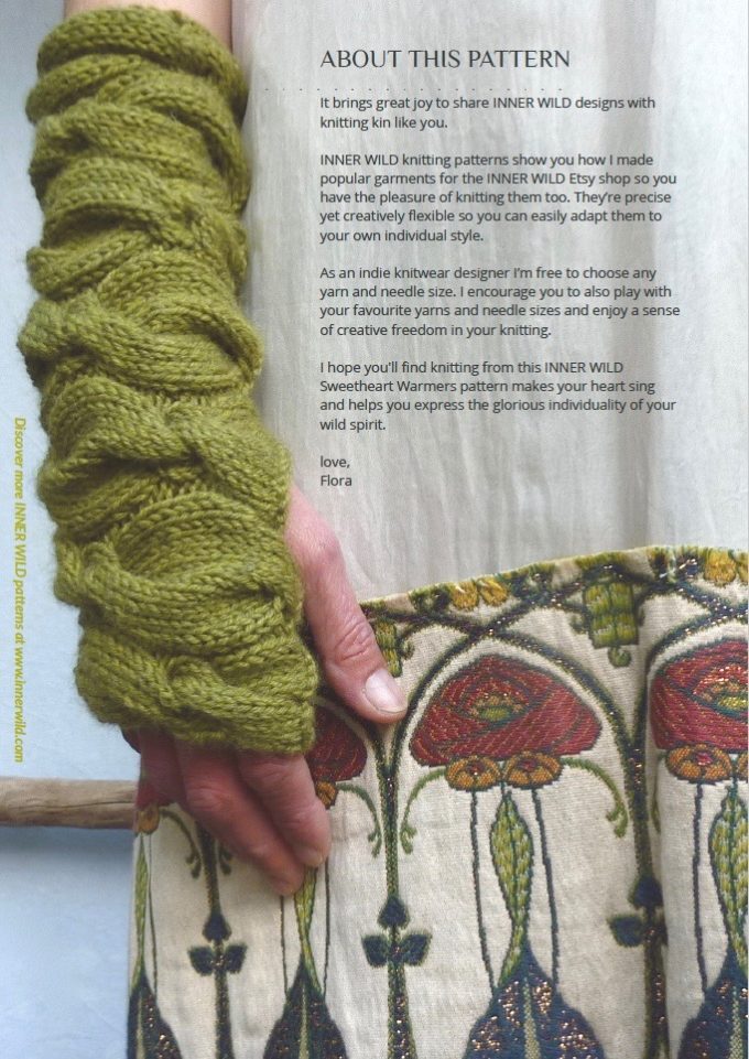 INNER WILD Sweetheart Warmers KNITTING PATTERN - Image 2