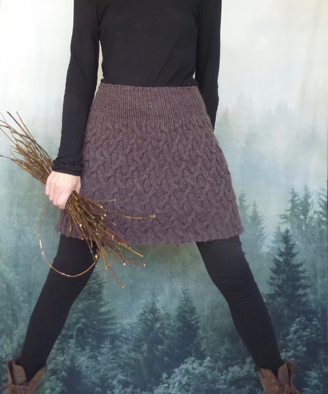 ミニスカートknit skirt